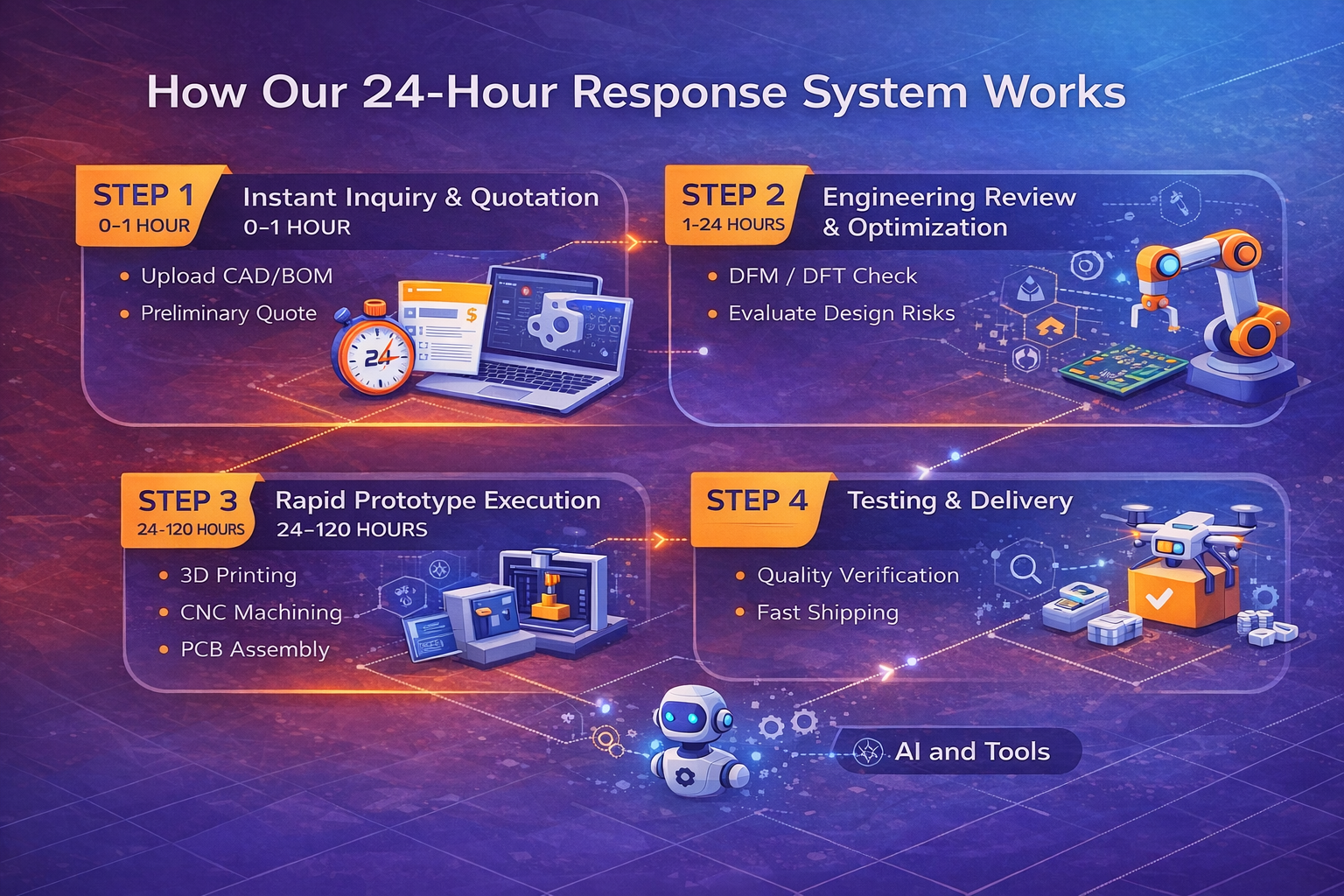 24-Hour Response System for Startup Rapid Prototyping