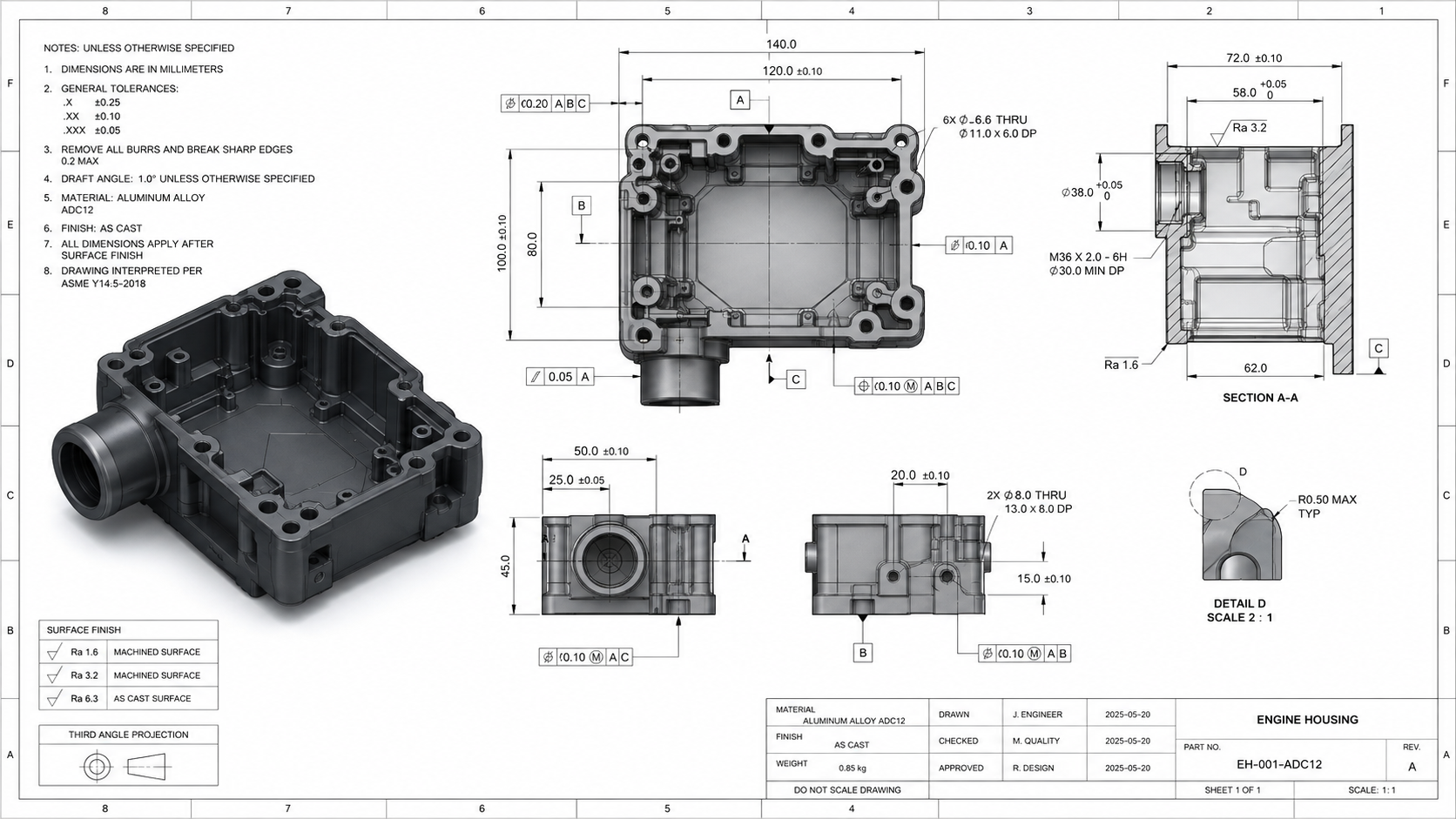 cad drawings tolerances gdt