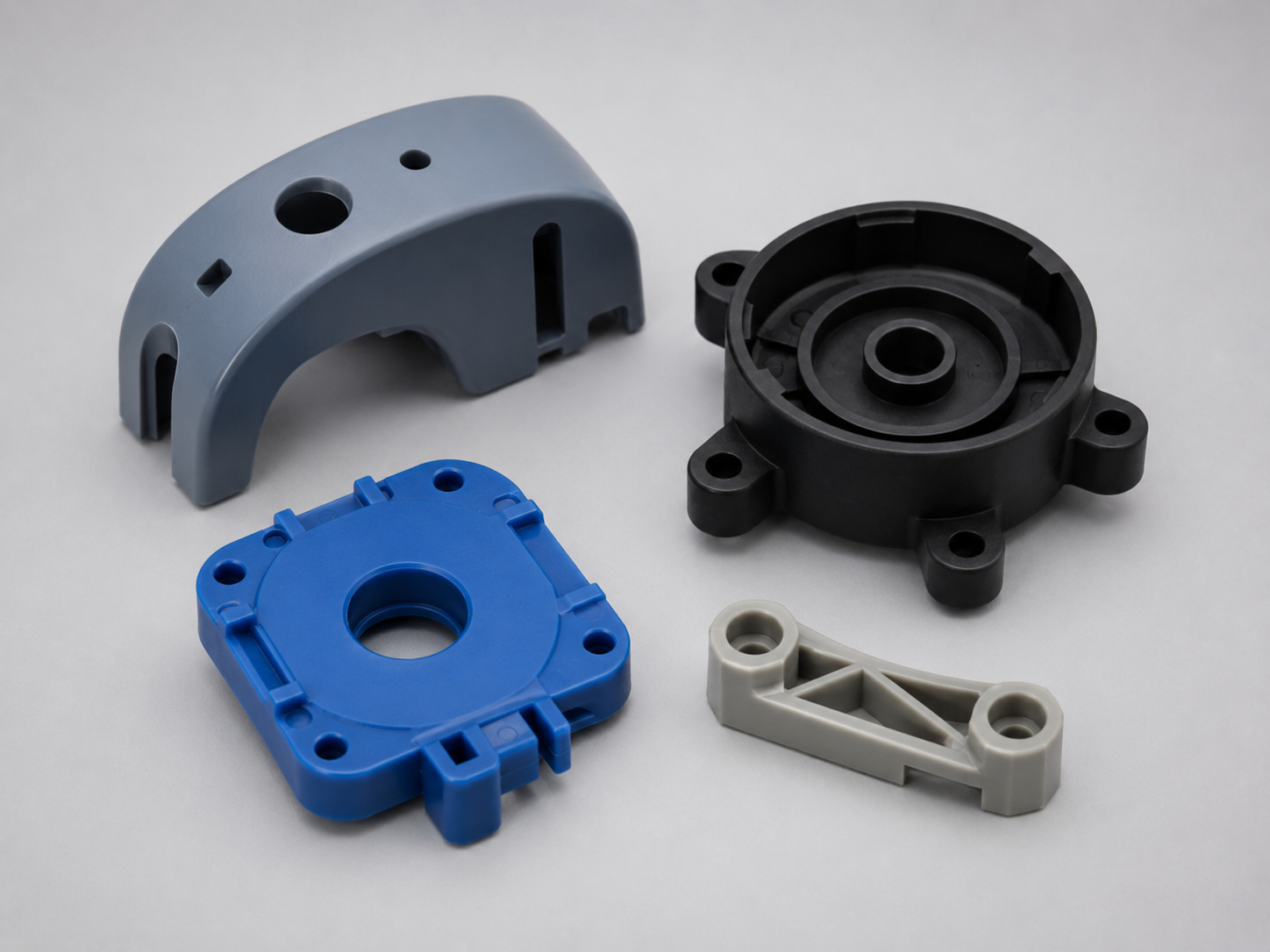Injection molded parts made from custom and specialty nylon compounds