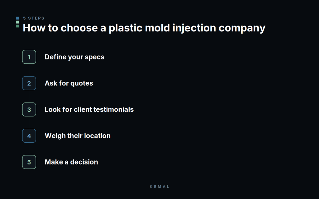 how to choose a plastic mold injection company