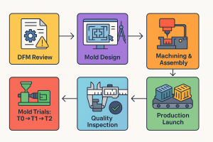 injection molding process works in china