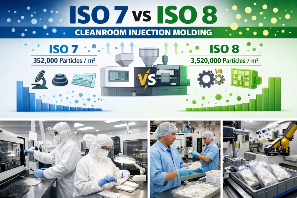 iso 7 vs iso 8 injection molding cleanroom