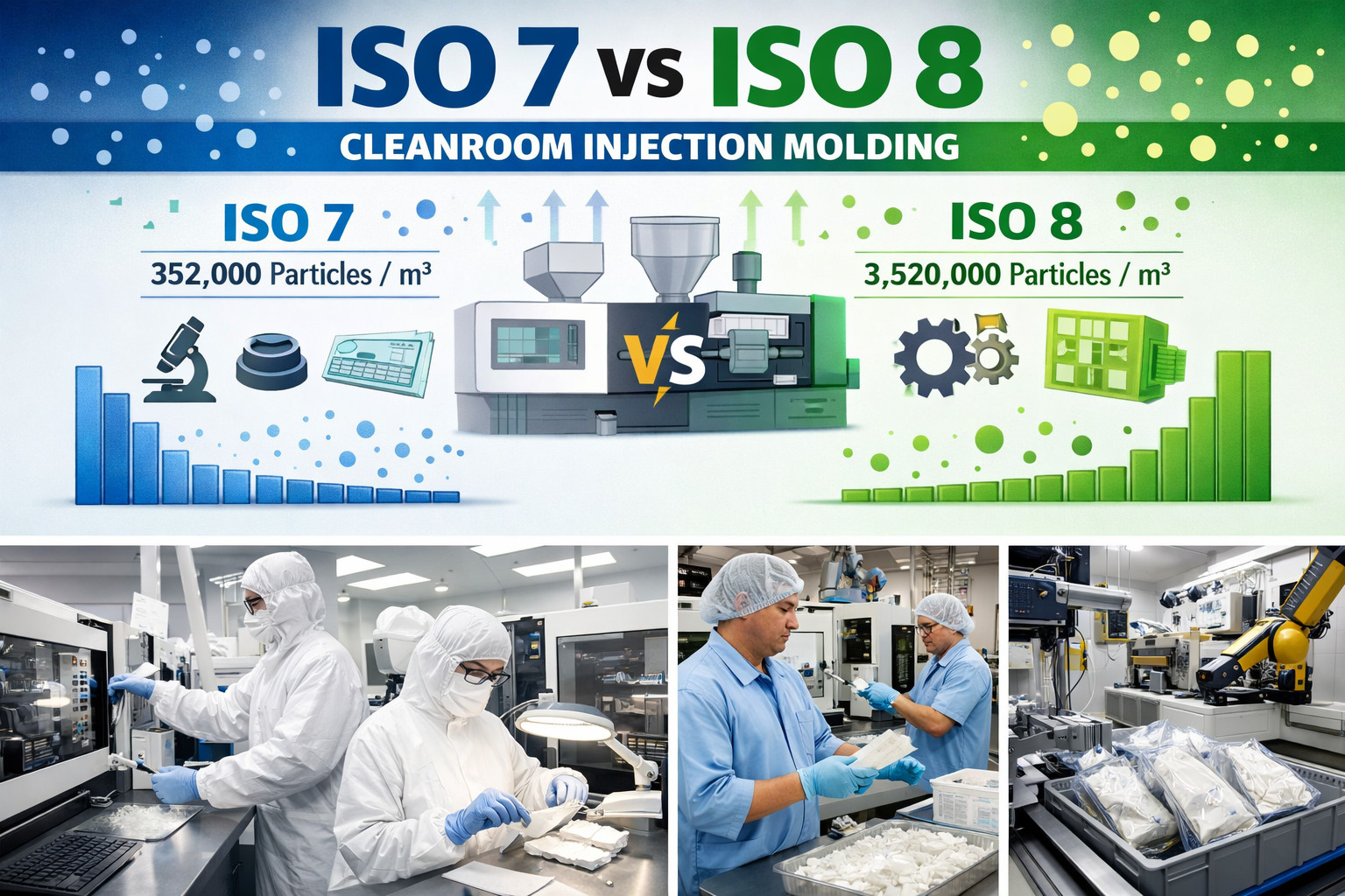 ISO 7 vs ISO 8 Cleanroom Injection Molding