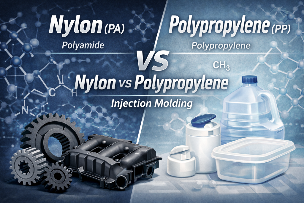nylon vs polypropylene injection molding