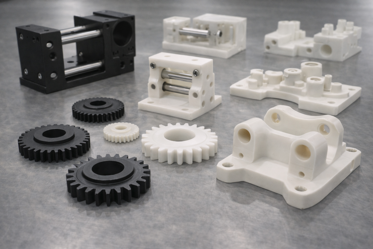 PA6 and PA66 nylon CNC machined functional components