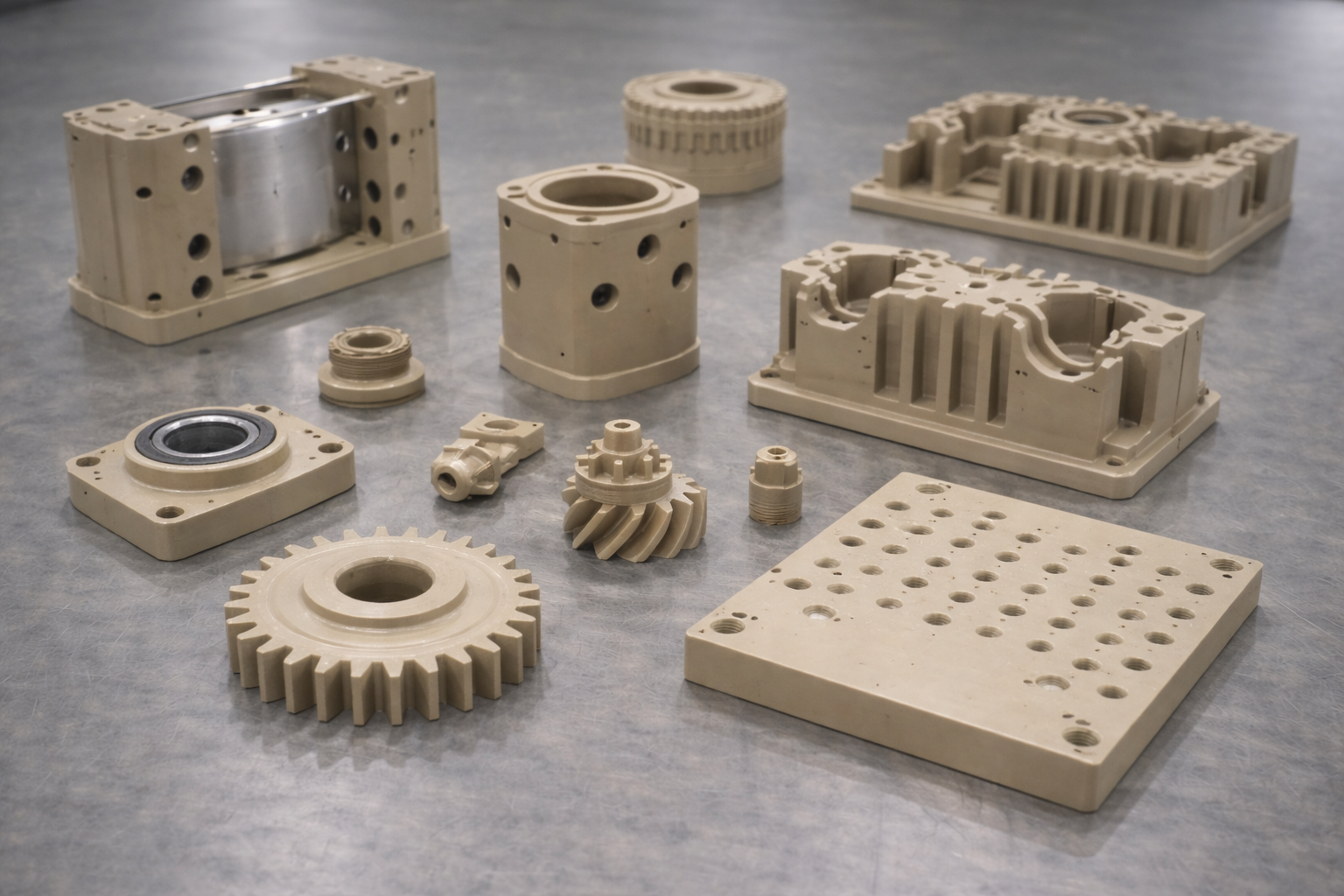 PEEK CNC machined high-temperature precision components