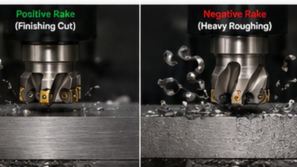 positive vs negative rake angle machining