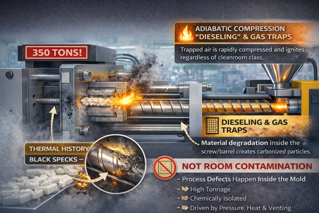 process defects not room contamination