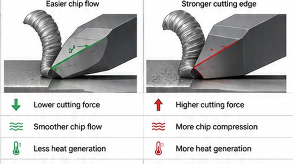 rake angle chip formation