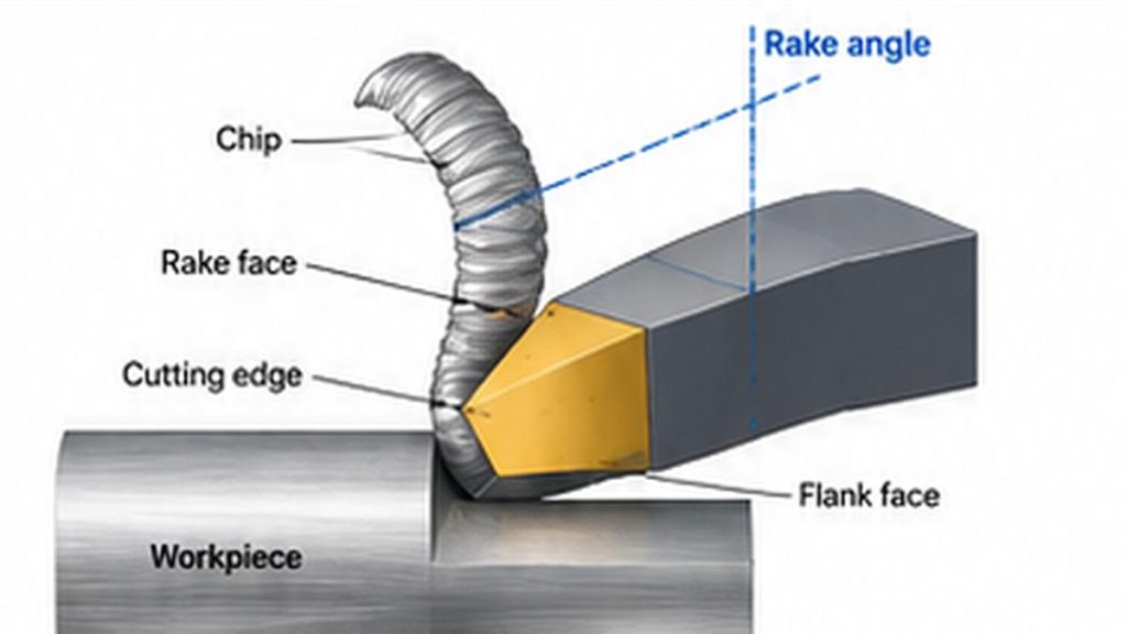 rake angle tool geometry diagram